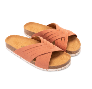 Шлепанцы женские Ortmann Cork Teona 7.117.2 коралловые