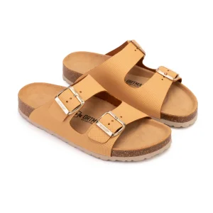 Шлепки женские Ortmann Cork Vegas 11.45 горчичные